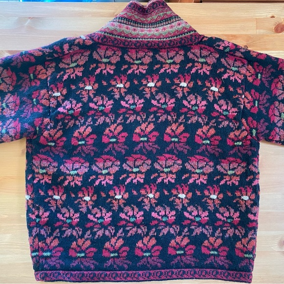 Vintage Icelandic Designs Fair Isle Wool Coat - Picture 4 of 6